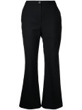 flared cropped trousers 