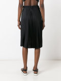 mid-length pleated skirt