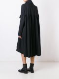 系带领衬衫连衣裙