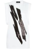 Tiger Flash sequinned tank top