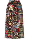 printed straight skirt 