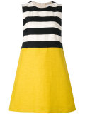 striped flared dress