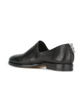 zip-back loafers