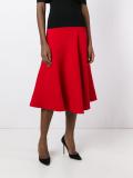 draped midi skirt