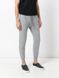 ribbed multi-zip track pants