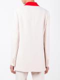 contrast collar blazer
