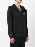 seam panel zipped hoodie 