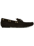 gold-tone trim loafers 