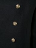 diagonal cut military coat
