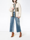 Checkers leopard print jacket