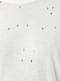perforated detail T-shirt