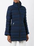 zipped padded coat