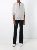 macramé detailing pullover