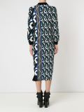 asymmetric pattern knit dress