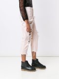distressed cropped jeans