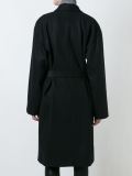 mid-length belted coat