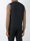 V-neck knit vest
