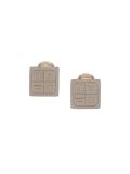 square clip-on earrings