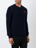 embroidered heart jumper
