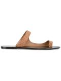 Python-Effect Leather 'Dina' Sandals