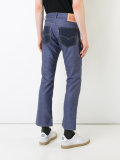 contrast pockets bootcut jeans