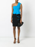 ruffled one-shoulder dress