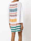 multi-pattern knitted dress