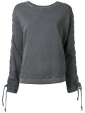 lace up sleeves top 