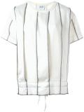 panelled pinstripe top