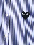 striped button down shirt