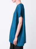 double stripe pleats T-shirt