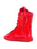 lace-up hi-top sneakers 