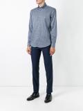 geometric print shirt