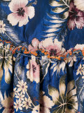 floral ruffled skirt
