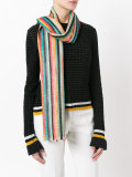 glittery striped scarf