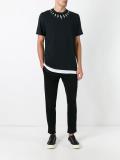 lightning bolt print T-shirt