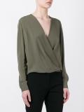 V-neck wrap blouse 