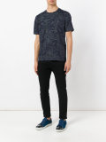 leaf print T-shirt
