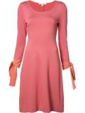 lace up sleeves dress 