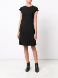 pleated georgette skirt dress