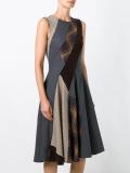 flared patchwork dress