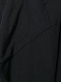 v-neck draped coat