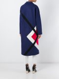 geometric pattern mid coat