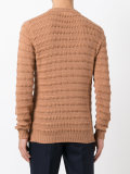ribbed trim jumper 