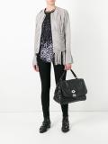 strapped cropped jacket