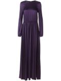 pleated gown