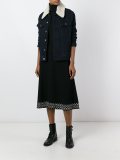 eyelet embellished skirt