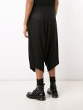 drop-crotch cropped trousers