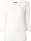 garter stitch puff sleeve top