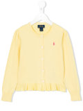 frill hem cardigan